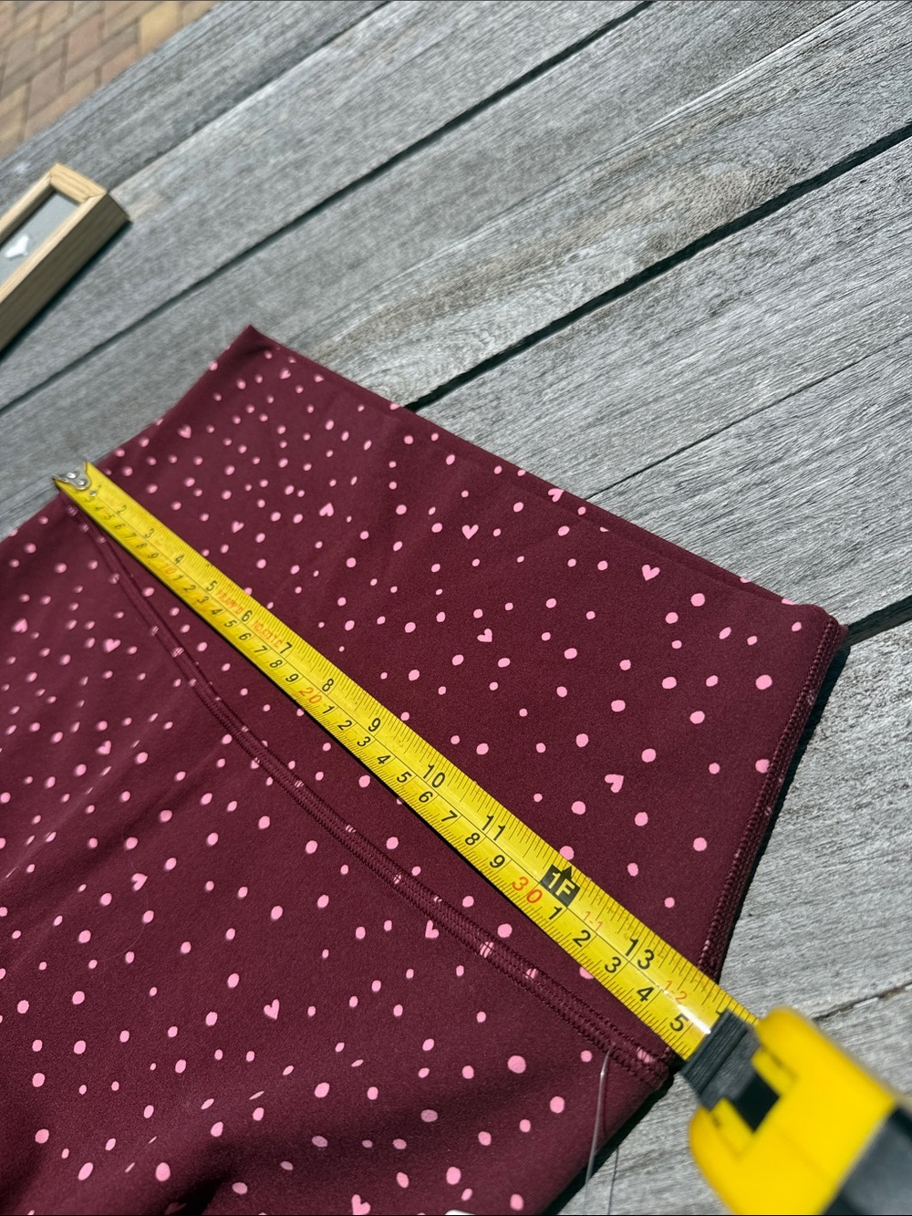 Lululemon Align No Line High-Rise Pant 25" Size 8 Heart Dot Burgundy Bay NWT - Picture 3 of 5